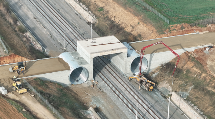 TCDD Çerkezköy–Kapıkule Tren Yolu Hattında GeoArme Duvar Uygulaması Devam Ediyor